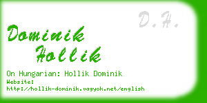 dominik hollik business card